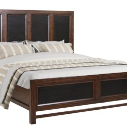 Branson - King Size Panel Bed, Two Tone - Brown