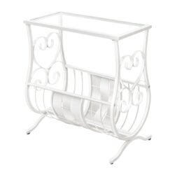 Accent Side Table, Traditional - White