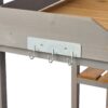 Outdoor Potting - Bench, Workstation Table With Cabinet For Backyard Garden Supplies - Gray / Brown - Image 18