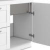 Shaker - Modern Wide Laundry Cabinet With Faucet And Stainless Steel Sink - White - Image 5
