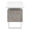Computer Desk For Home Office, Laptop, Left, Right Set - Up, Storage Drawers, Modern - White - Image 4