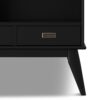 Draper - Mid Century Wide Bookcase And Storage Unit - Black - Image 8