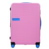 Hardshell Luggage Sets 3 Pieces Contrast Color Suitcase With Spinner Wheels And Tsa Lock 20" 24" 28" Available - Pink - Image 3