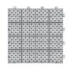 Interlocking Deck Tiles Plastic Waterproof Outdoor All Weather Anti-Slip Bathroom Shower Balcony Porch Strong Weight Capacity Upto 6613 Lbs, Rosette Pattern Pack Of 12 - Gray - Image 22