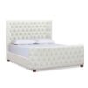 Brooklyn - Queen Tufted Panel Bed Headboard And Footboard Set - Antique White - Image 2