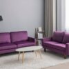Plush Comfort Loveseat - Eggplant - Image 3