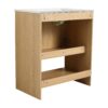 Modern 30" Bathroom Vanity With Ceramic Sink, Freestanding Cabinet, 2 Soft Closing Doors - Oak - Image 17
