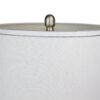 Cairo - Contemporary Table Lamp (Set of 2) - Nickel / White / Silver Trim - Image 4