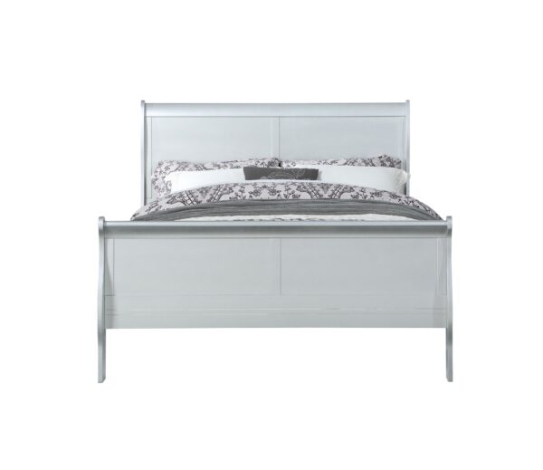 Louis Philippe - Eastern King Bed - Silver Gray