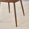 (Set of 4) Backrest AndTransfer Legs Chairs Adding A Touch Of Elegance To Minimalist And Scandinavian Style Homes - Walnut - Image 9