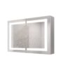 Bathroom Medicine Cabinet With Lights, LED Medicine Cabinet With Mirror, Wall Cabinet With Shelves, Double Door Lighted Medicine Cabinet With Defogger, Dimmable, Wall Mount - Silver - Image 10