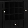 Bedford - Sideboard Buffet And Wine Rack - Black - Image 8