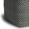 Briella - Square Woven Outdoor / Indoor Pouf - Gray / White - Image 2