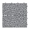 Interlocking Deck Tiles Plastic Waterproof Outdoor All Weather Anti-Slip Bathroom Shower Balcony Porch Strong Weight Capacity Upto 440 Lbs, Pebble Stone Pattern Pack Of 12 - Gray - Image 14
