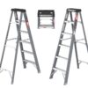 Fibreglass Step Ladder 6 Foot 250Lbs - Gray - Image 2