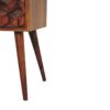 Mini Cube 2 Drawer Nightstand - Chestnut - Image 6