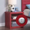 Cargo - Nightstand With USB - Red - Image 6