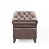 Cancia - Wide Tufted Rectangle Storage Ottoman - Brown - Image 13
