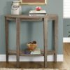 Accent Console Table For Entryway, Contemporary And Modern - Taupe - Image 3