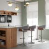 Lowell - Adjustable Swivel Bar Stool - Light Gray - Image 11