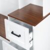 Modern Entryway Bench With Coat Rack, 3 Shelves And Drawers, 3 Sturdy Hooks, Wide Hall Tree With Storage Bench For Hallway - White - Image 14