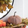 Pumpkin Ornament Decor For Holiday Harvest Festival Fall Festival & Thanksgiving (Set of 2) - Orange Multi - Image 2