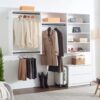 Devi - Wall Mounted Closet System With Modular Design And Ample Storage - White - Image 11