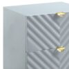 Gaines - High Gloss Nightstand - Gray - Image 5