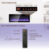 50" Electric Fireplace, Recessed And Wall Mounted Fireplace - Antique Black - Image 5