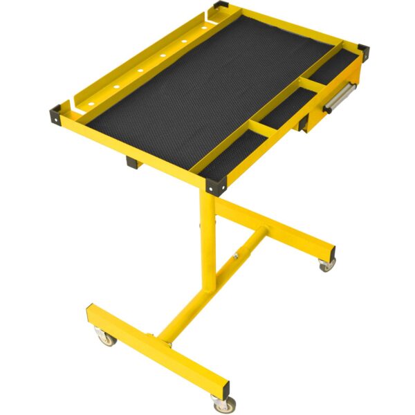 Adjustable Work Table With Drawer - Yellow / Black