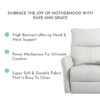 29.92" 270 Power Swivel Rocker Recliner Chair, Electric Glider Reclining Sofa With USB Ports, Power Swivel Glider, Rocking Chair Nursery Recliners For Living Room Bedroom - Light Gray - Image 5