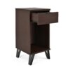 Modern Industrial Tall End Table With Drawer And Shelf - Walnut - Image 7