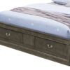 Louis Phillipe - King Storage Bed - Gray - Image 2