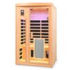 Low Emf Front Door With Heating Panel 2 Person Hemlock Far Infrared Indoor Suana Room - Natural - Image 8