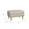 Revel - Chair Ottoman - Tan - Image 5