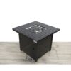 Outdoor Fire Pit Table With Lid, High-Quality Materials - Black - Image 2
