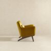 Brayden - Lounge Chair - Velvet - Brown / Gold / Yellow - Image 5