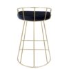 Canary - Contemporary / Glam Counter Stool (Set of 2) - Gold / Blue - Image 5
