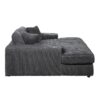 Hilde Chaise - With 2 Pillows - Dark Gray - Image 4