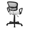 Office Chair, Adjustable Height, Swivel, Ergonomic, Armrests, Mesh, Comfortable Seating - White - Image 4