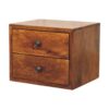 Solis - 2 Drawer Wall Mounted Nightstand - Brown - Image 3