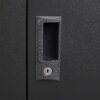 Metal Storage Cabinet With Locking Doors And Adjustable Shelf, Folding Filing Storage Cabinet, Folding Storage Locker Cabinet For Home Office, School, Garage - Black - Image 21