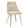 Anabelle - Mid-Century Modern Dining / Chair (Set of 2) - Natural / Cream - Image 2