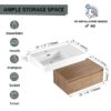 Modern Wall Mounted Bathroom Vanity With Resin Sink And Soft Close Drawer In Imitative - Imitative Oak - Image 6