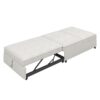 4 In 1 Sofa Bed, Chair Bed, Multi - Function Folding Ottoman Bed With Storage Pocket And USB Port For Small Room Apartment, Living Room, Bedroom, Hallway - White - Image 8