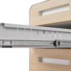 3 Drawer Mobile File Cabinet Under Desk Office, Simple Style Versatile Storage Cabinet For Legal / Letter / A4 Files, 5 Wheel Design Anti-Tilting Cold Rolled Steel Waterproof Moisture-Proof - White / Light Brown - Image 7