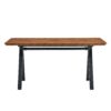 Herringbone Pattern Dining Table A Perfect Match For Modern Minimalist And Industrial Home Styles - Walnut - Image 19