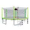 16Ft Trampoline With Basketball Hoop Pump And Ladder (Inner Safety Enclosure) With Soccer Goal - Green - Image 22