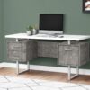 Computer Desk For Home Office, Laptop, Left, Right Set - Up, Storage Drawers, Modern - White - Image 9