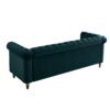 Chesterfield - Velvet Sofa 84.65" For Living Room - Green - Image 6